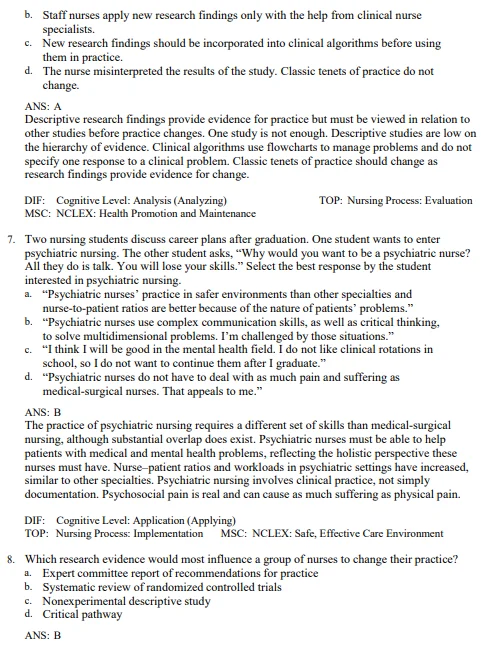 Essentials of Psychiatric Mental Health Nursing 4th Edition Varcarolis Nursing Test Bank Essentials of Psychiatric Mental Health Nursing 4th Edition Varcarolis Nursing Test Bank
