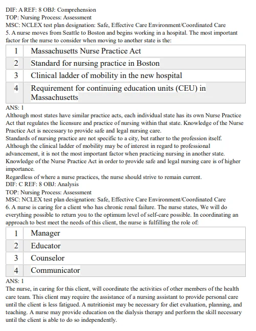 Fundamentals of nursing 10th edition Potter Perry Test Bank