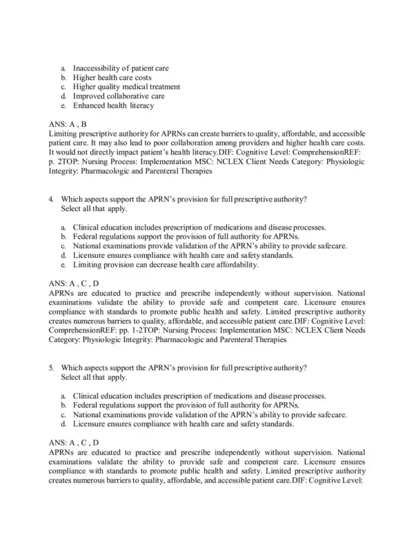 Lehne’s Pharmacotherapeutics for Advanced Practice Nurses and Physician 2nd Edition Test Bank