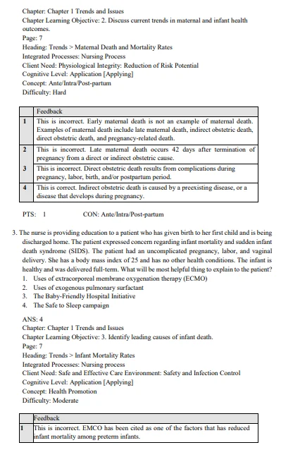 Maternal-Newborn Nursing The Critical Components of Nursing Care 3rd Edition Test Bank