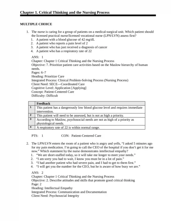Understanding Medical Surgical Nursing 6th Edition by Williams Test Bank Understanding Medical Surgical Nursing 6th Edition by Williams Test Bank