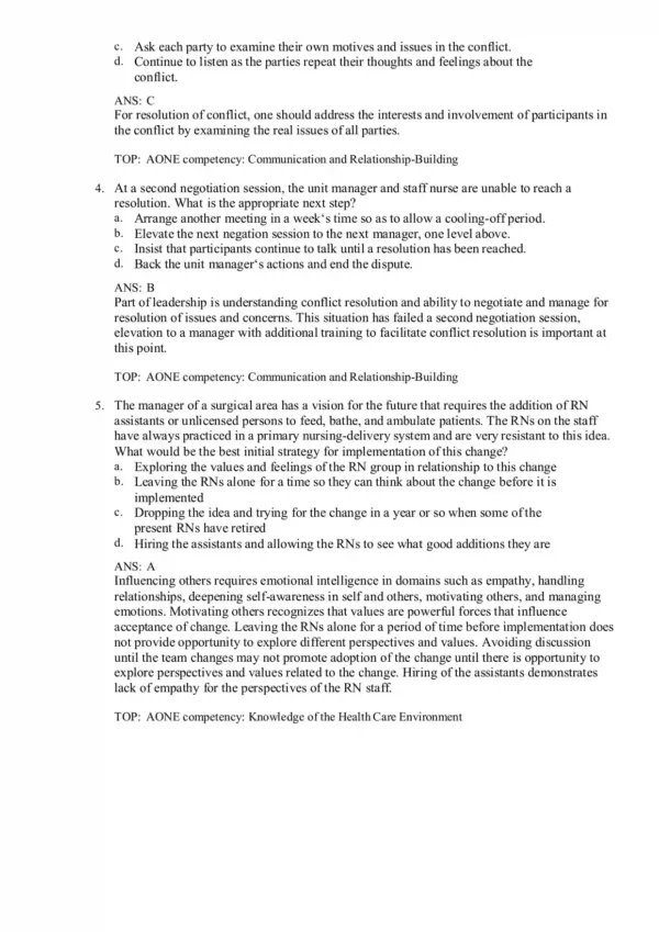 Leading And Managing In Nursing 8th Edition Yoder Wise Test Bank Leading And Managing In Nursing 8th Edition Yoder Wise Test Bank