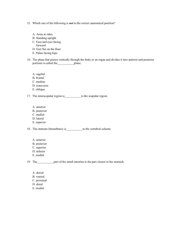 Anatomy and Physiology The Unity of Form and Function 9th edition Test Bank3 Anatomy and Physiology The Unity of Form and Function 9th edition Test Bank