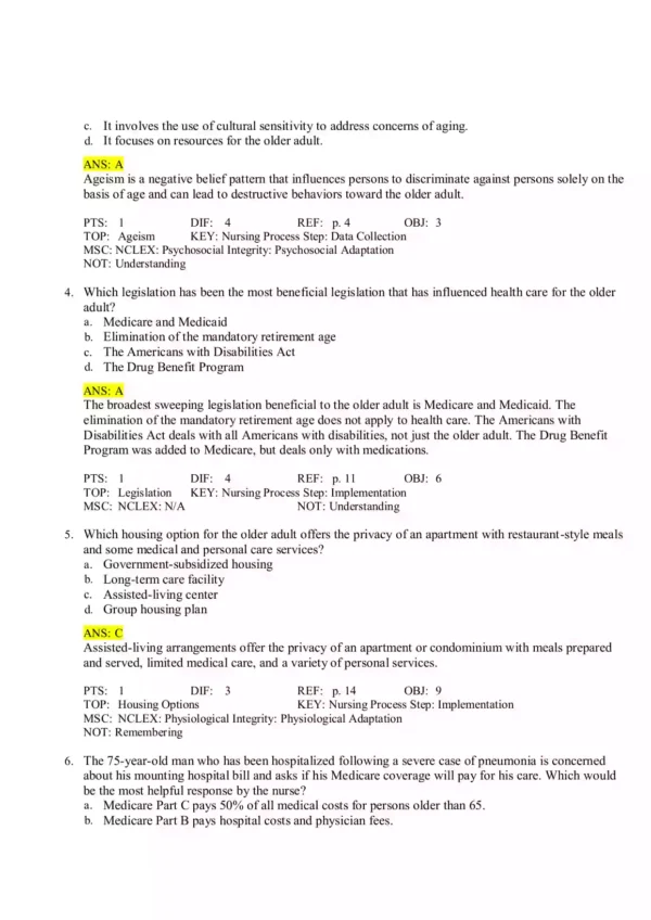 Basic Geriatric Nursing 8th Edition by Patricia A. Williams Test Bank_Page3 Basic Geriatric Nursing 8th Edition by Patricia A. Williams Test Bank