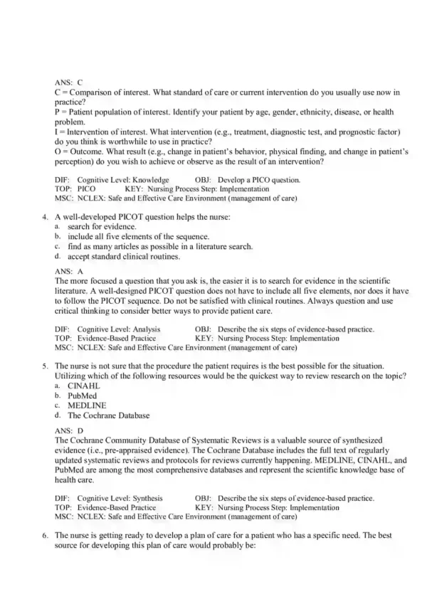 Clinical Nursing Skills and Techniques 10th Edition by Anne Griffin Perry Test Bank