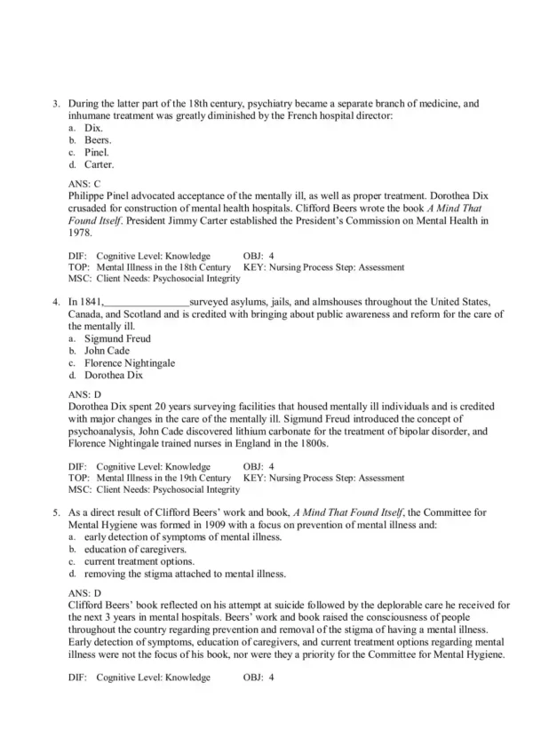 Foundations of Mental Health Care 8th Edition by Morrison-Valfre Test Bank_Page2 Foundations of Mental Health Care 8th Edition by Morrison-Valfre Test Bank