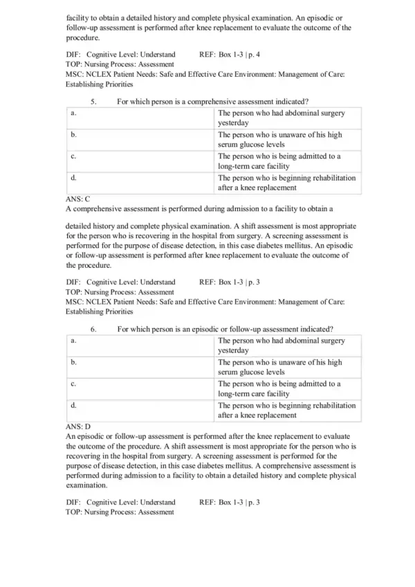 Health Assessment for Nursing Practice 7th Edition by Wilson Test Bank_Page3 Health Assessment for Nursing Practice 7th Edition by Wilson Test Bank