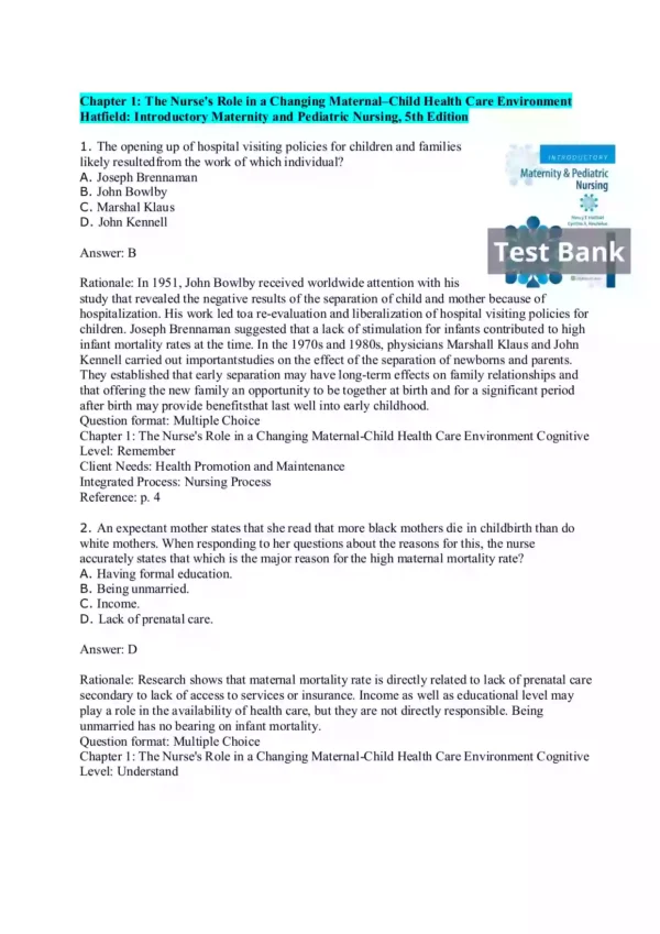 Introductory Maternity & Pediatric Nursing 5th Edition Test Bank_Page1 Introductory Maternity & Pediatric Nursing 5th Edition Test Bank
