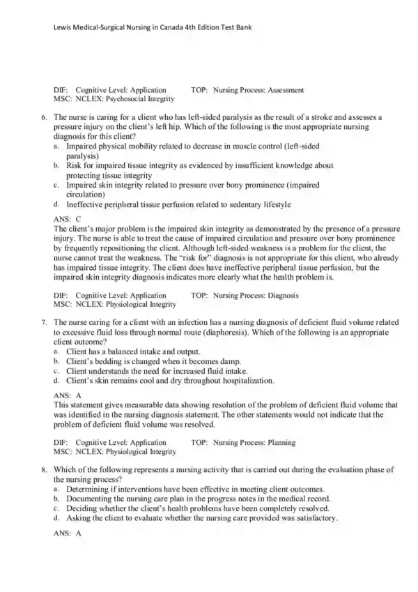 Lewis Medical-Surgical Nursing in Canada 4th Edition Test Bank_Page3 Lewis Medical-Surgical Nursing in Canada 4th Edition Test Bank
