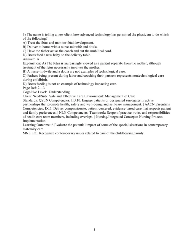 Olds' Maternal-Newborn Nursing & Women's Health Across the Lifespan 11th Edition Test Bank_Page3 Olds' Maternal-Newborn Nursing & Women's Health Across the Lifespan 11th Edition Test Bank