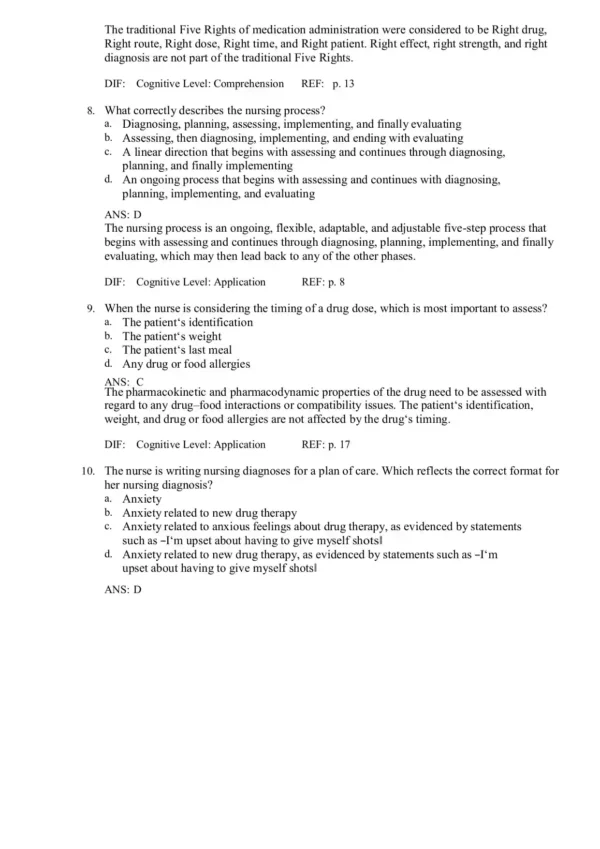 Pharmacology for Canadian Health Care Practice 3rd Edition Lilley Test Bank