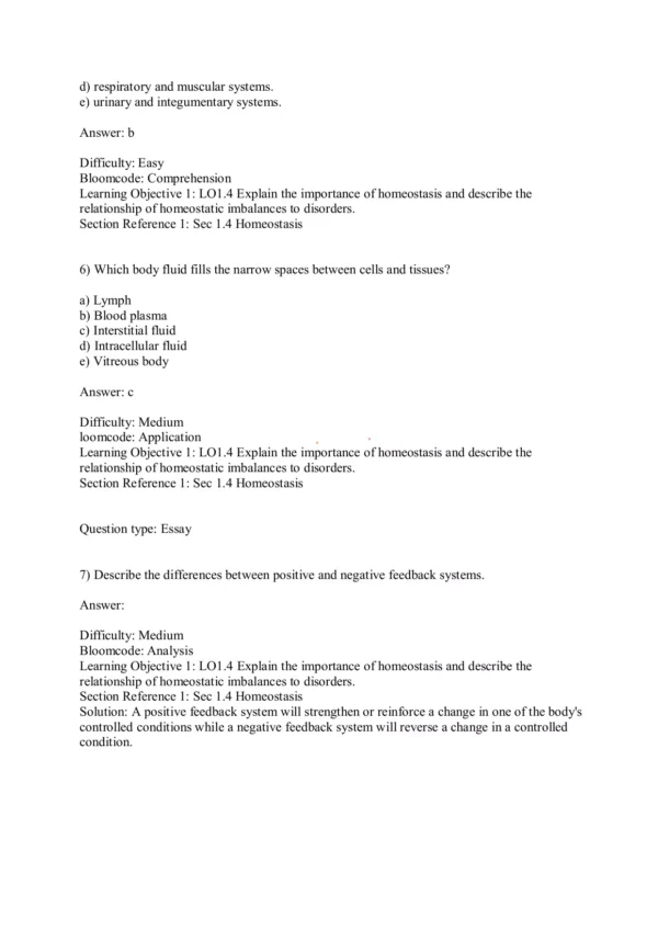 Principles of Anatomy and Physiology 16th Edition by Gerard J. Tortora Test Bank