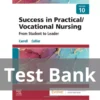 Success in Practical Vocational Nursing 10th Edition Carrol Collier Test Bank
