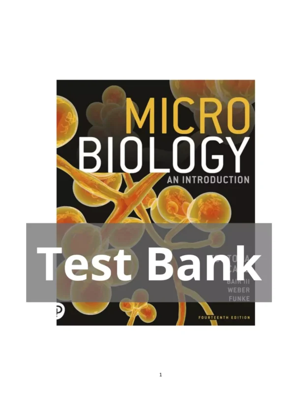 Microbiology An Introduction 14th edition Gerard J. Tortora Test Bank_Page1.webp-001 Microbiology An Introduction 14th edition Gerard J. Tortora Test Bank