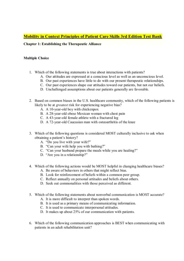 Mobility in Context Principles of Patient Care Skills 3rd Edition Test Bank_Page2.webp-02 Mobility in Context Principles of Patient Care Skills 3rd Edition Test Bank