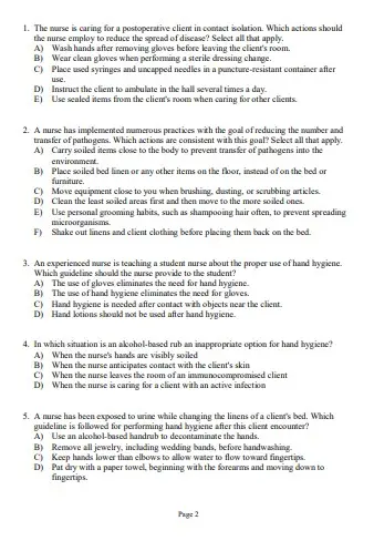 Taylor’s Clinical Nursing Skills A Nursing Process Approach 5th Edition Test Bank2 Taylor’s Clinical Nursing Skills A Nursing Process Approach 5th Edition By Pamela Test Bank