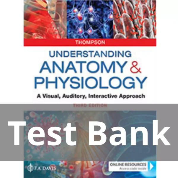 Understanding Anatomy & Physiology 3rd Edition Gale Sloan Thompson Test Bank