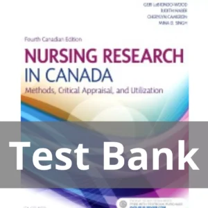 LoBiondo-Wood Nursing Research in Canada 4th Edition Test Bank
