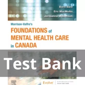 Morrison-Valfreās Foundations of Mental Health Care in Canada 1st Edition Boris Bard Test Bank Morrison-Valfreās Foundations of Mental Health Care in Canada 1st Edition Boris Bard Test Bank